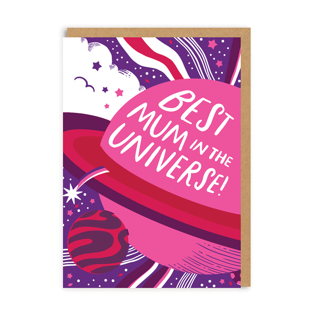 Best Mum In The Universe Greeting Card