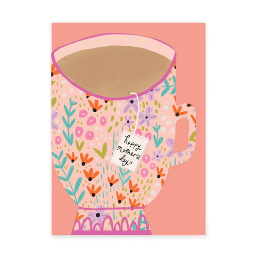 Ditsy Teacup Mother's Day Card