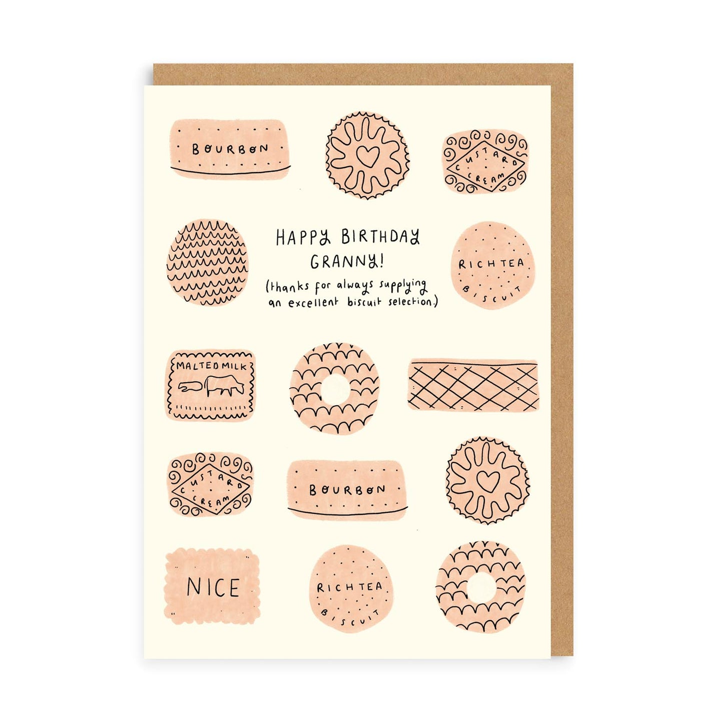 Granny, Great Biscuits Birthday Card
