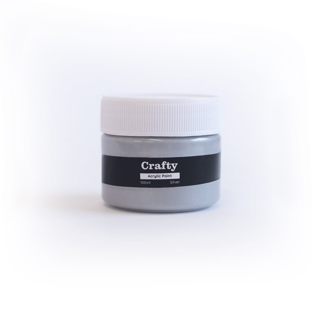 Silver Acrylic Paint 100ml