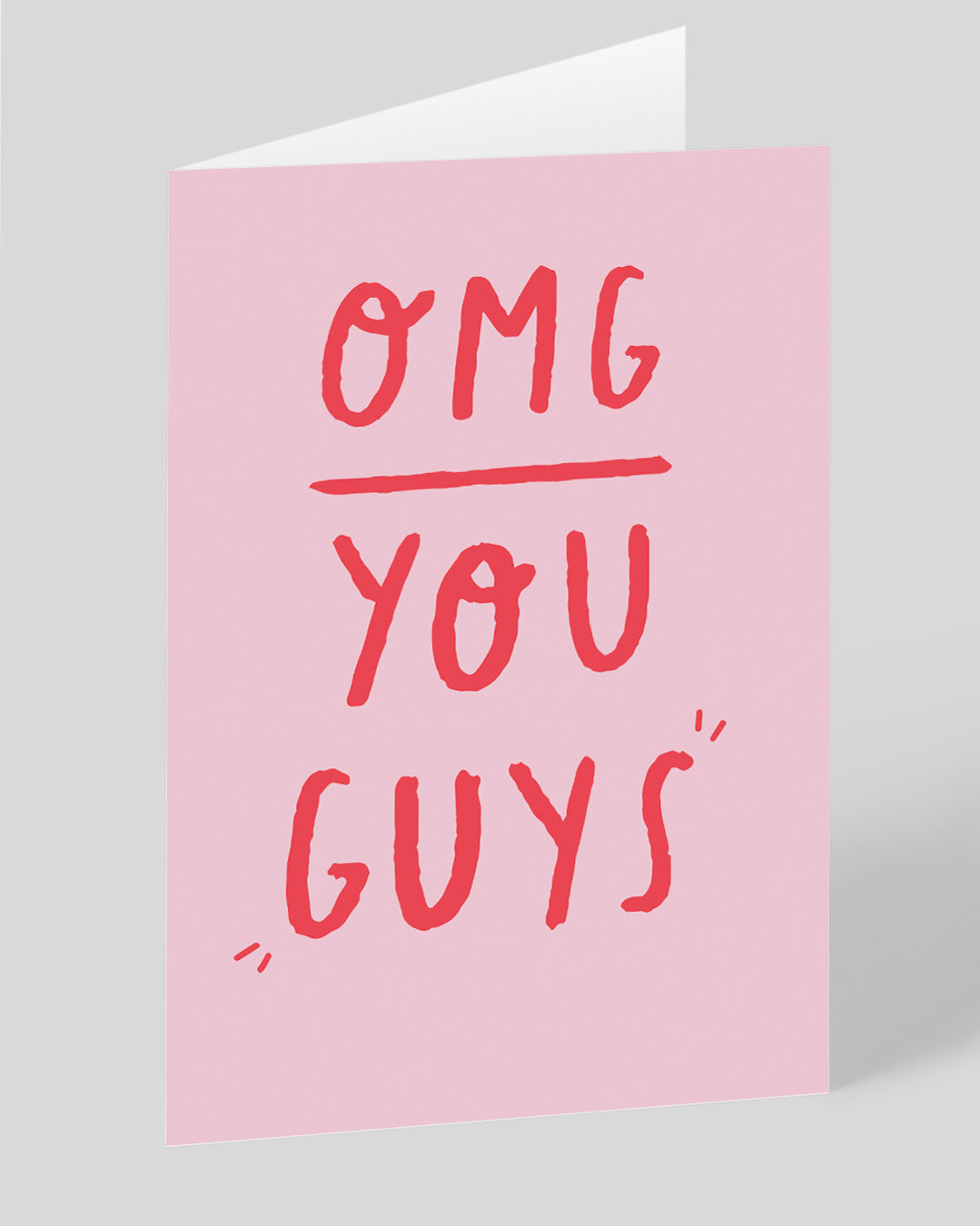 Personalised OMG You Guys Engagement Card