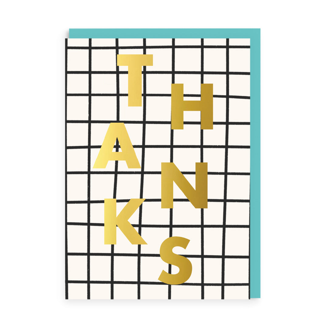 Thanks Grid Greeting Card