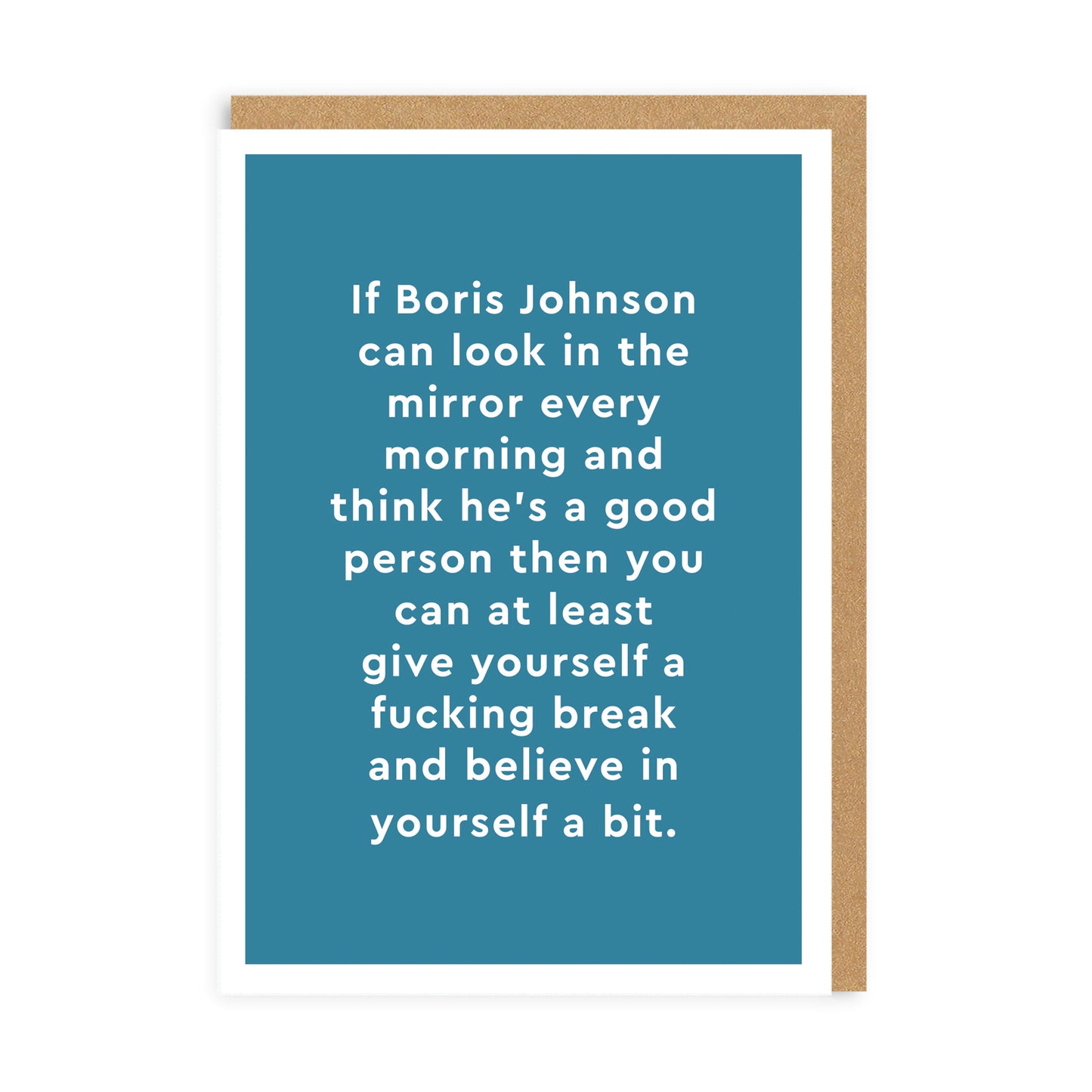 Boris Johnson Expletive Greeting Card