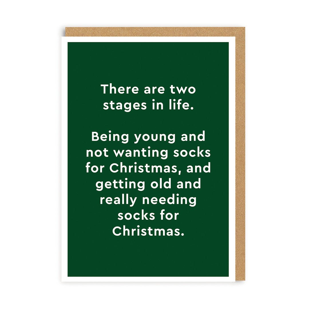 Two Stages In Life Christmas Card