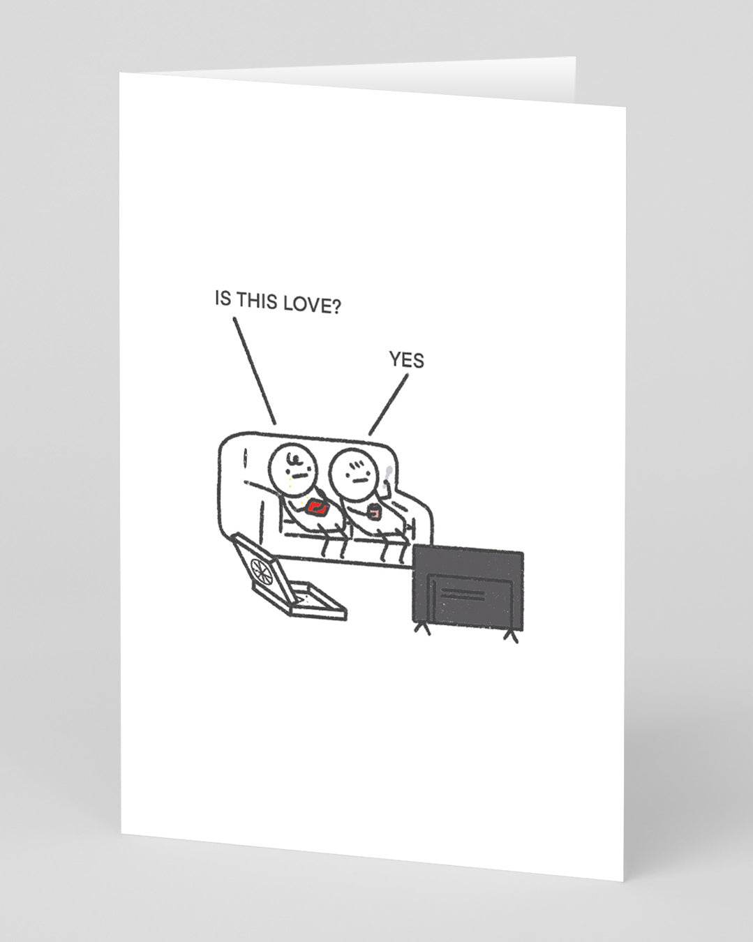 Personalised Is This Love? Greeting Card