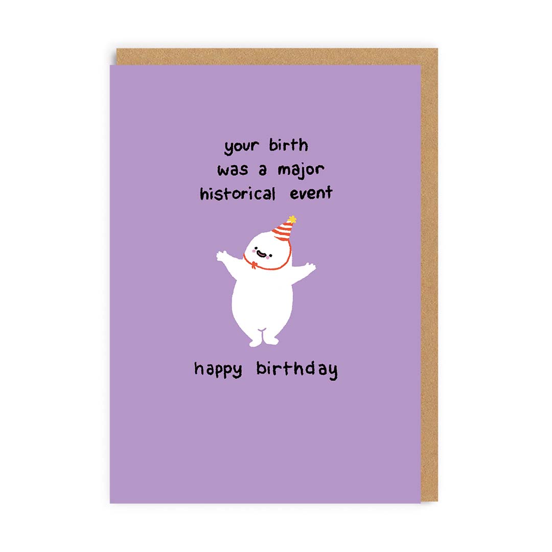 Major Historical Event Birthday Card