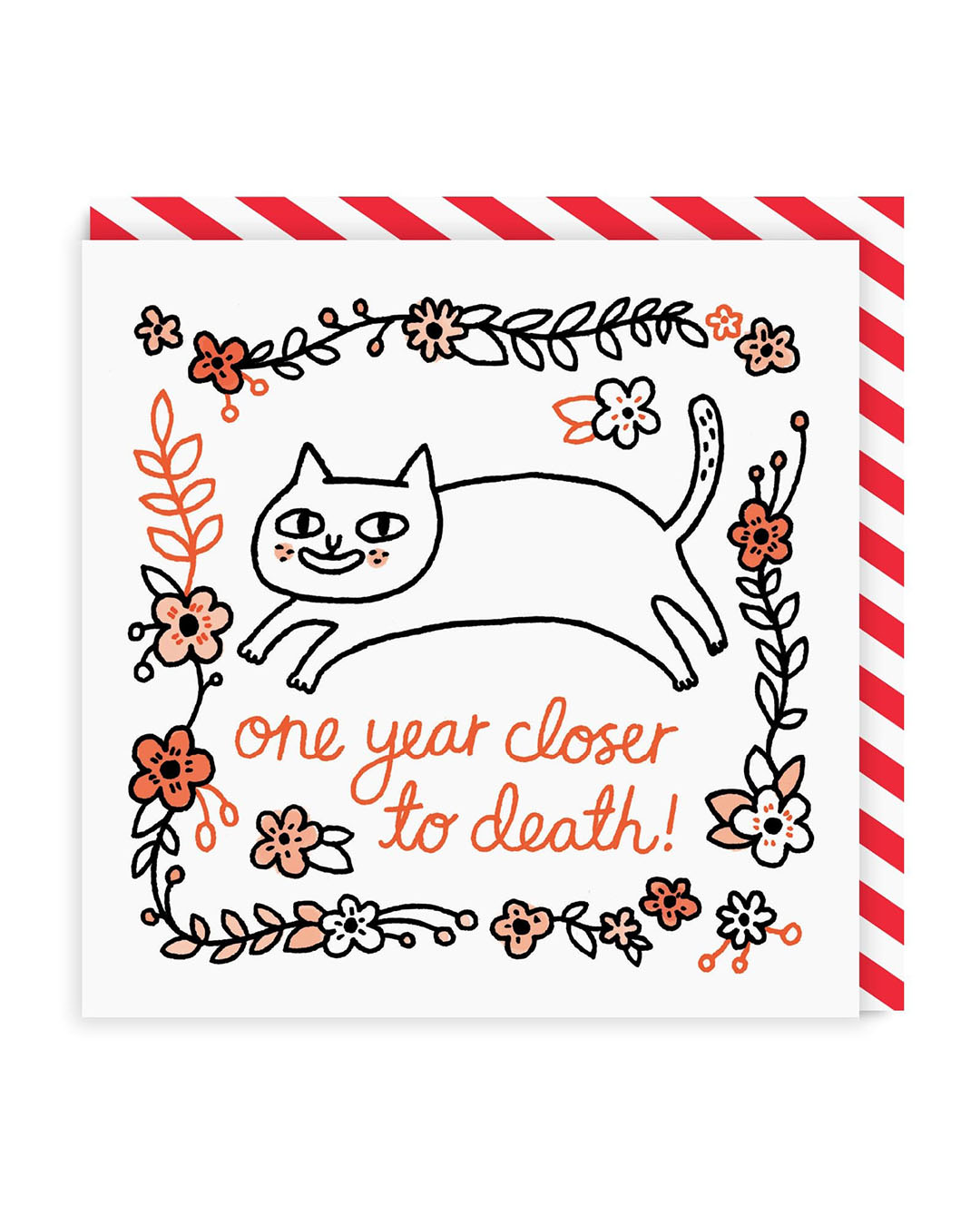 One Year Closer To Death Birthday Square Greeting Card
