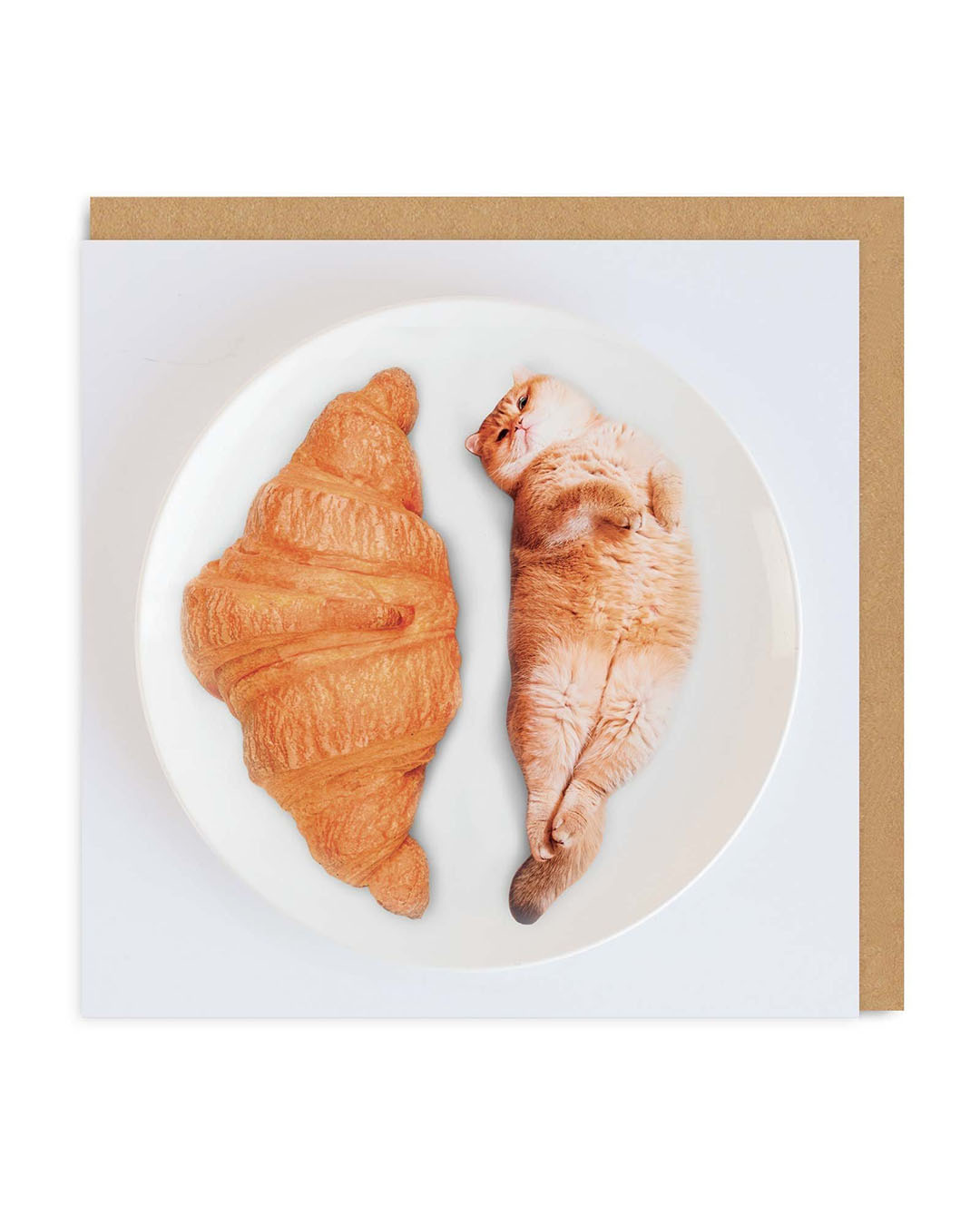 Cat Croissants Greeting Card