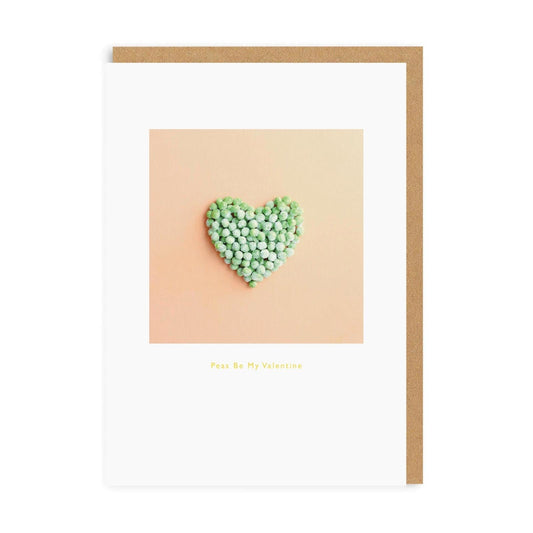 Peas Be Mine Valentine's Greeting Card