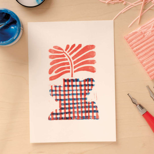 Tutorial: Create Your Own Vase Lino Print