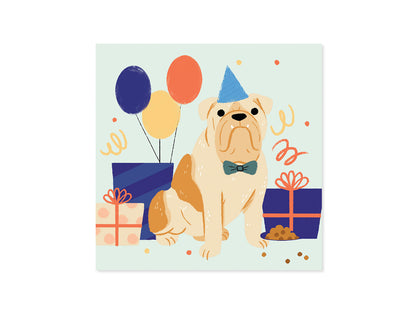 Woof Party Layered Greeting Card