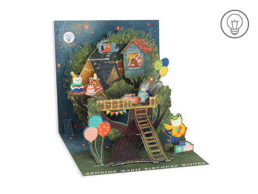 Treehouse Layered Greeting Card