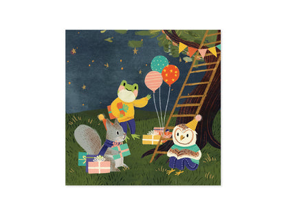 Treehouse Layered Greeting Card