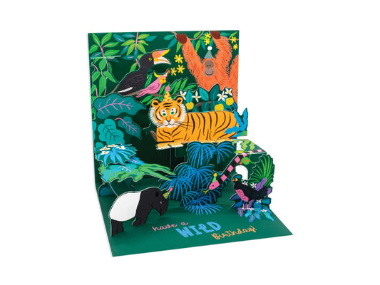 Tropical Forest Layered Greeting Card