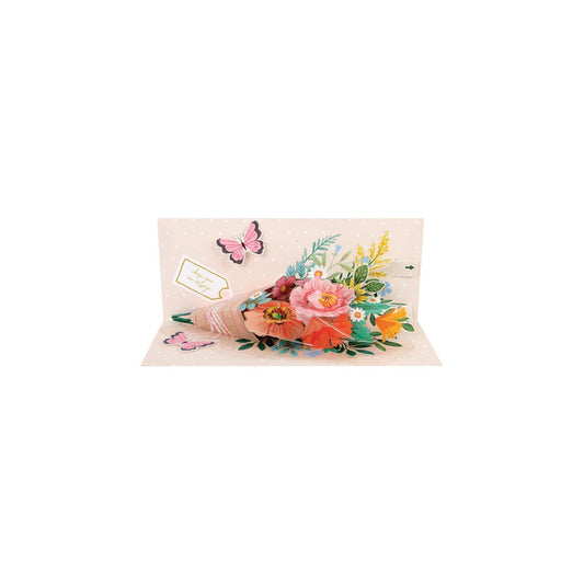 Beautiful Bouquet Layered Greeting Card