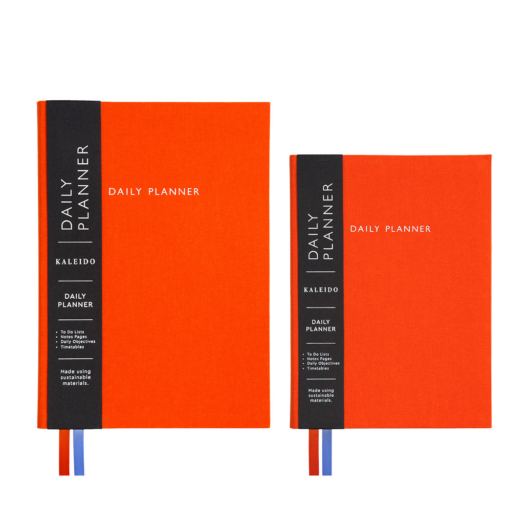 Orange Fabric Daily Planner
