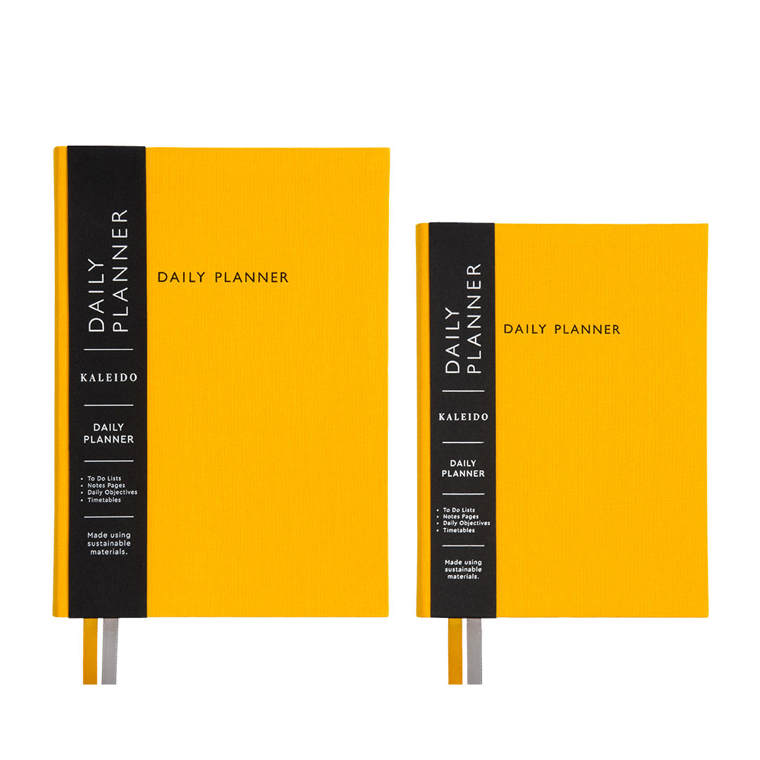 Yellow Fabric Daily Planner