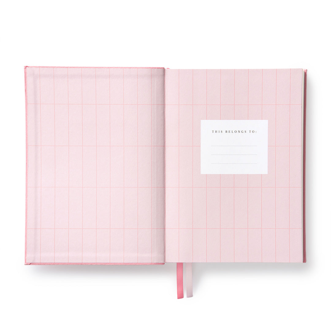 Pink Fabric Daily Planner