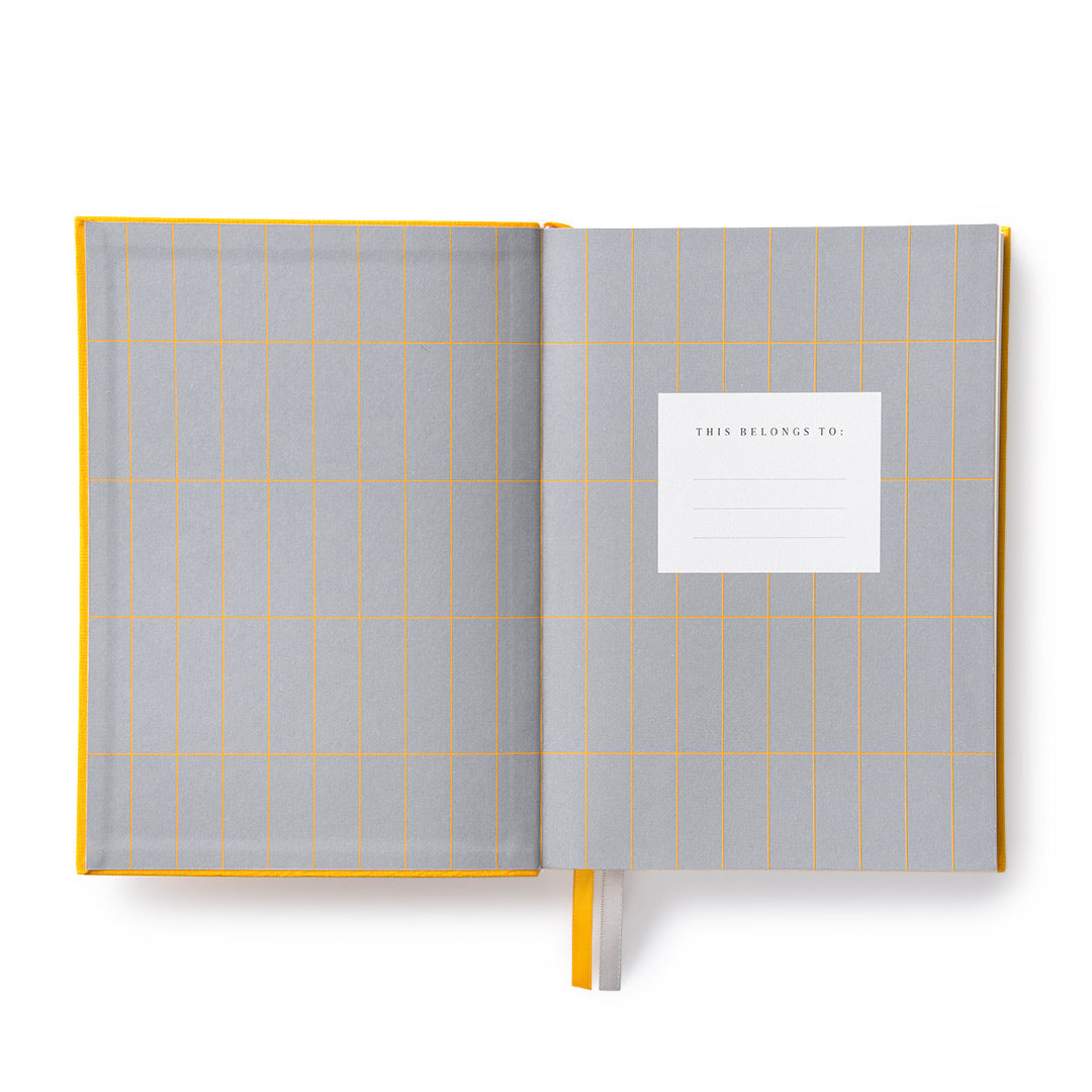 Yellow Fabric Daily Planner