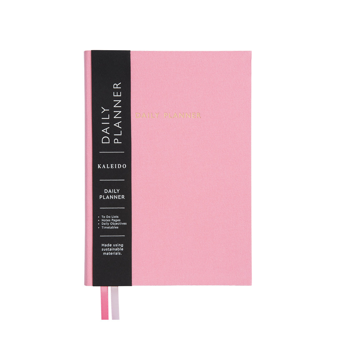 Pink Fabric Daily Planner