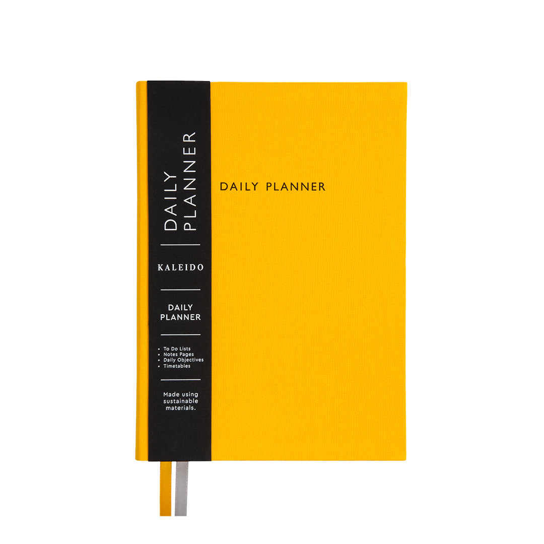 Yellow Fabric Daily Planner