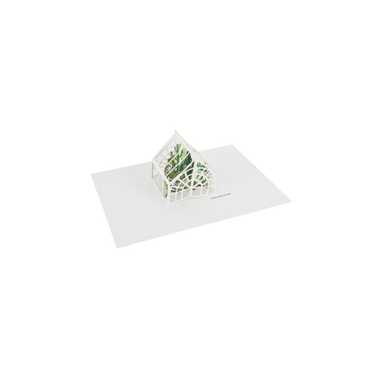 Green House 3D Layered Greeting Card