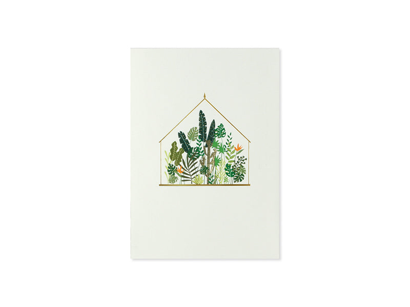 Green House 3D Layered Greeting Card