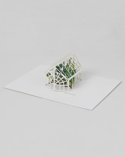 Green House 3D Layered Greeting Card