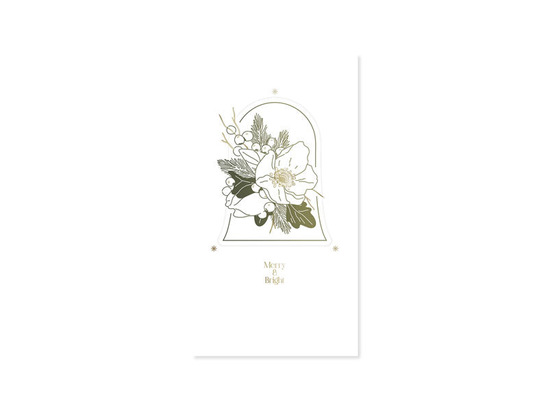 Christmas Rose 3D Pop Up Greeting Card