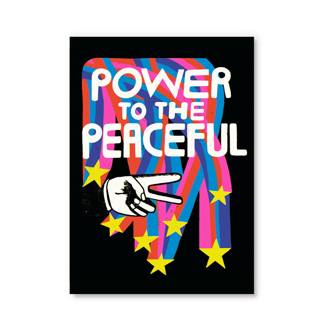 Anisa Makhoul Power To The Peaceful Postcard