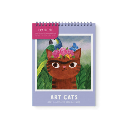 Art Cats Desk Calendar