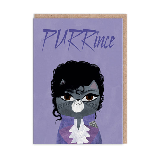 Purrince Greeting Card