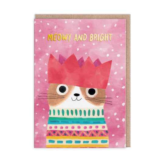 Crown Kitty Greeting Card
