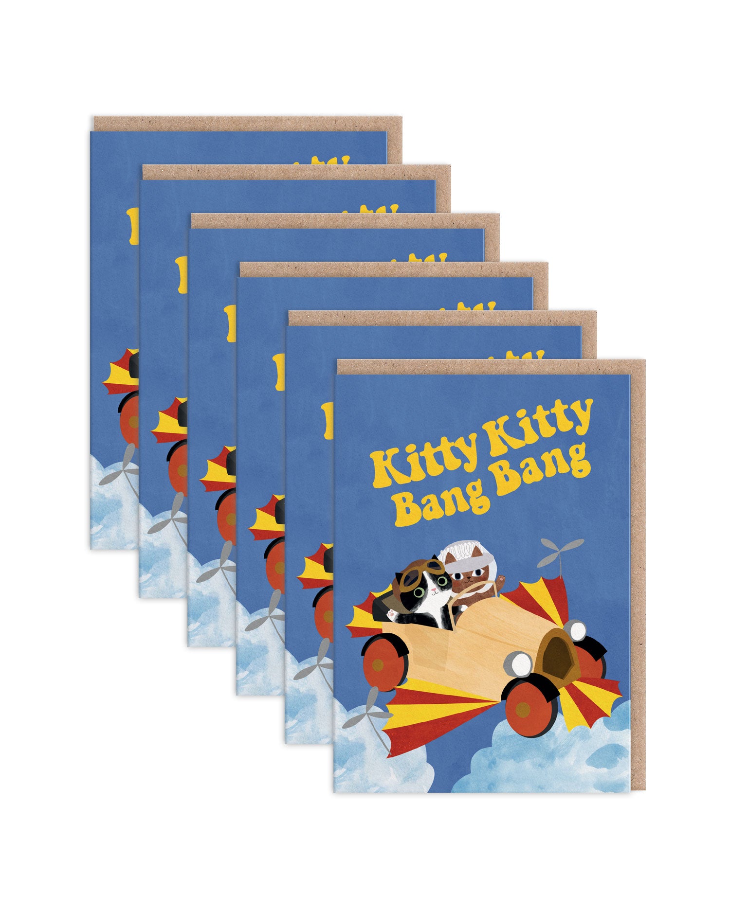 Kitty Kitty Bang Bang Greeting Card | Ohh Deer