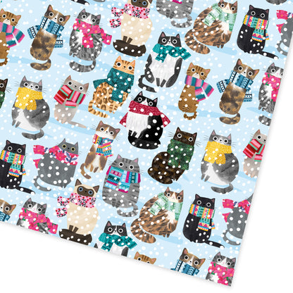 Cats in Scarves Roll Wrap