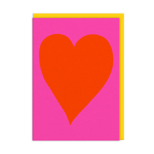 Neon Heart Greeting Card