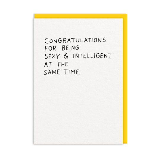 Sexy And Intelligent Greeting Card