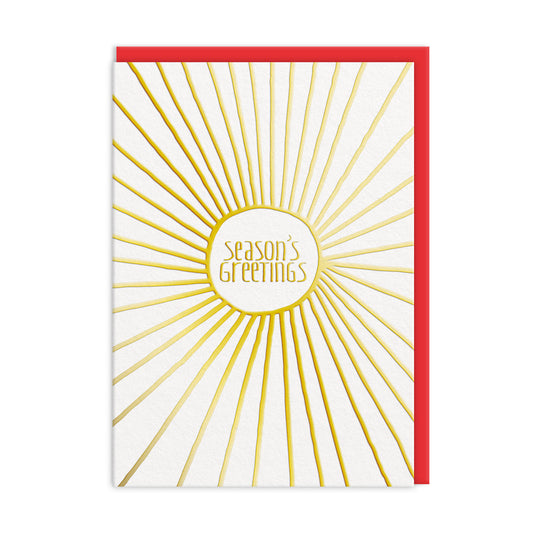 Seasons Greetings Starburst Card
