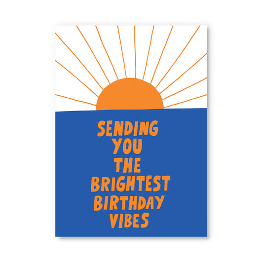 Brightest Birthday Vibes Postcard