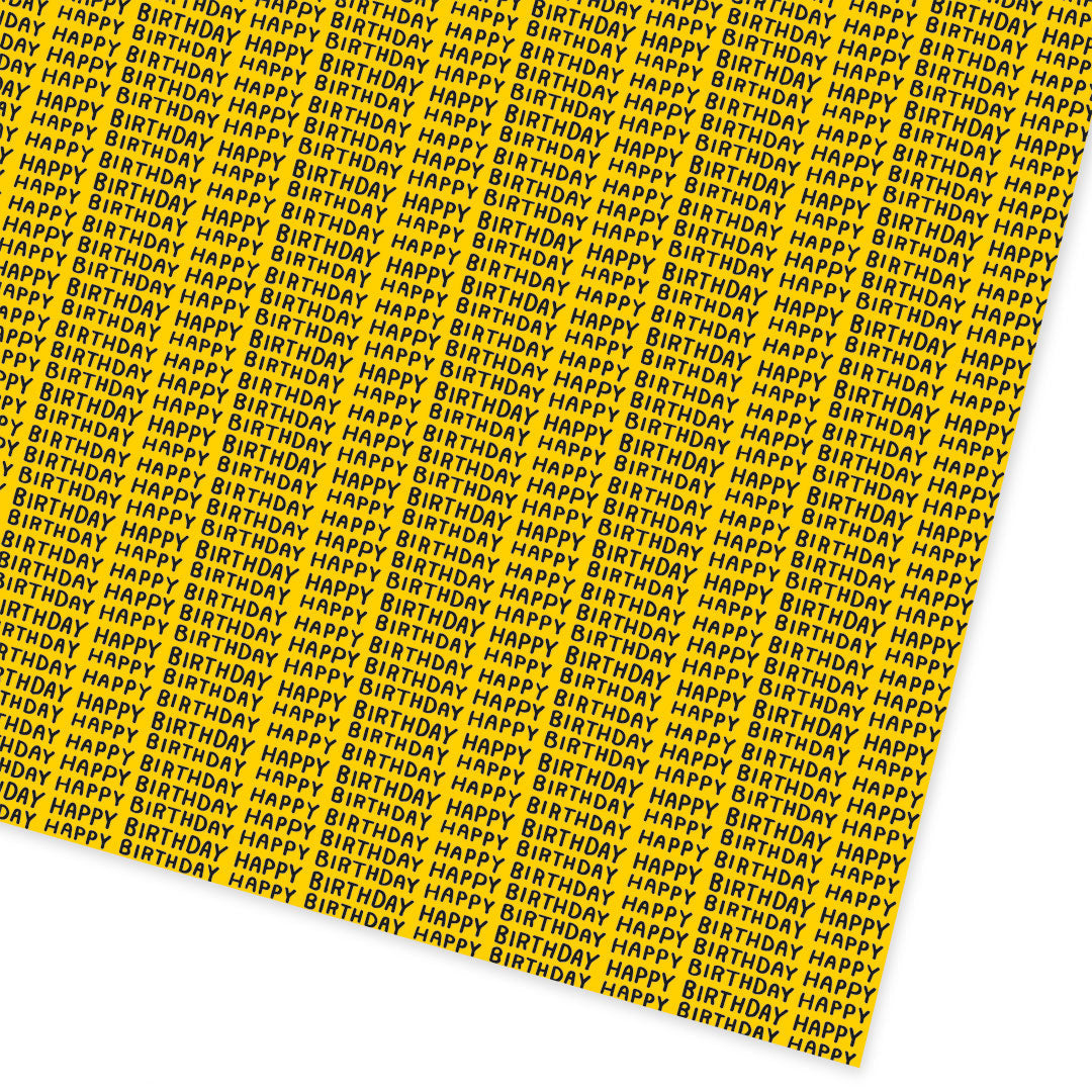 Happy Birthday Repeat Roll Wrap 3m Roll