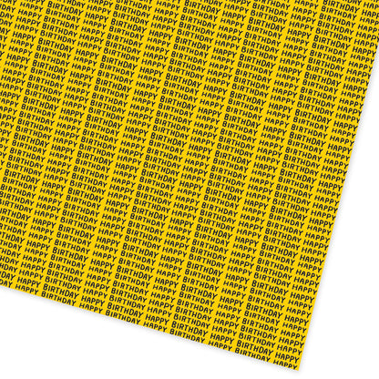 Happy Birthday Repeat Roll Wrap 3m Roll