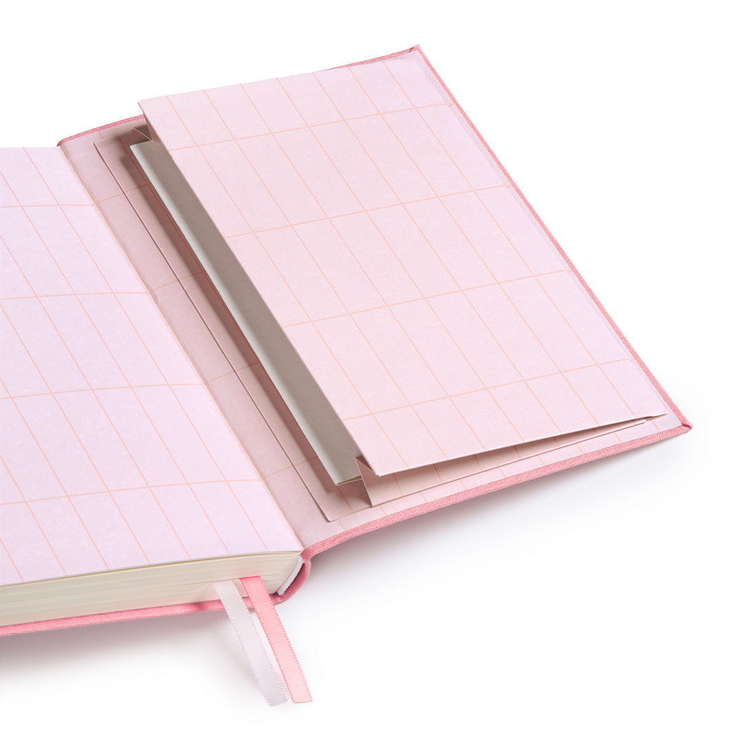 Pink Fabric Daily Planner