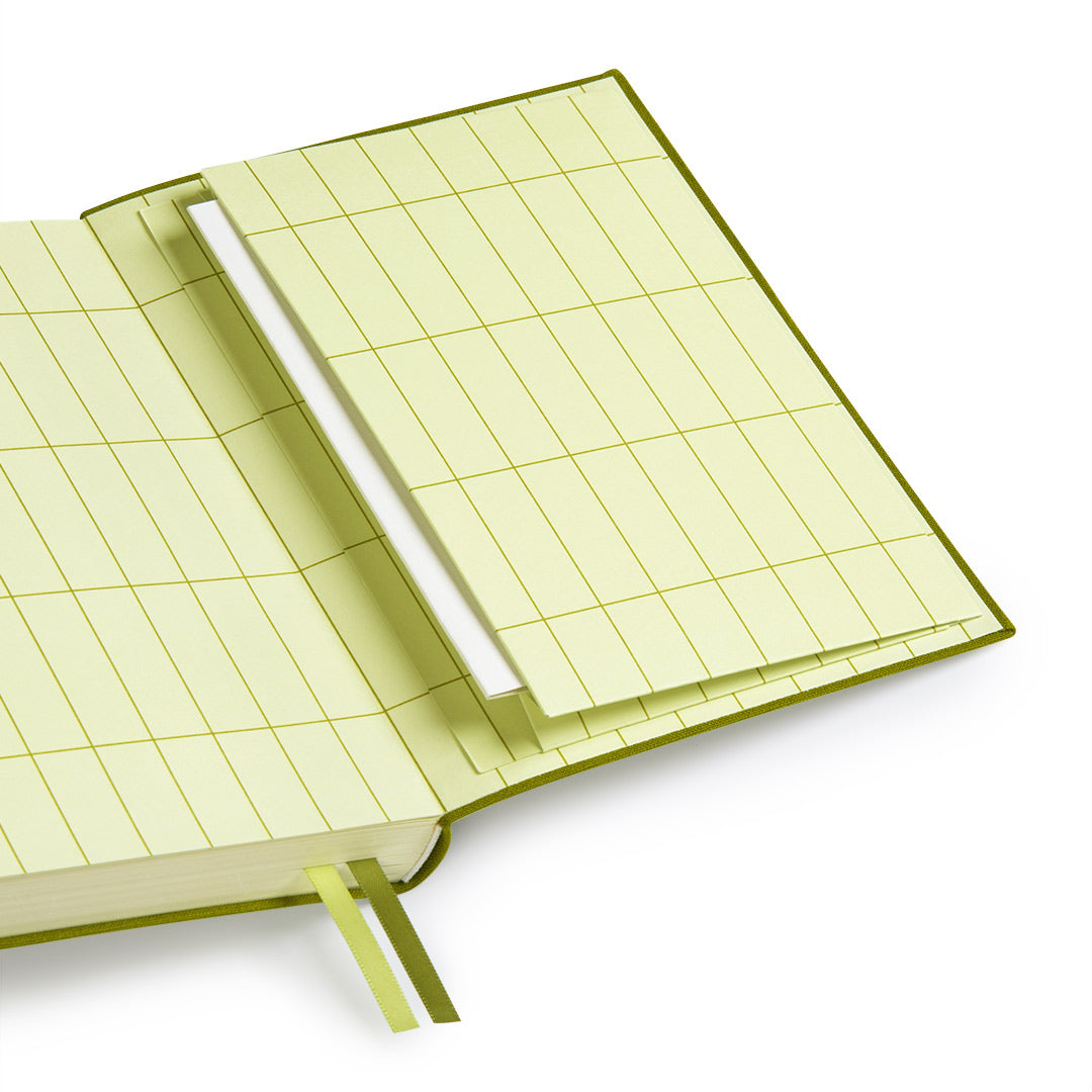 Olive Green Fabric Daily Planner