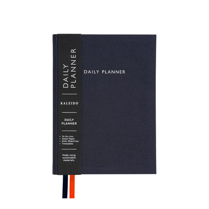 Off Black Fabric Daily Planner
