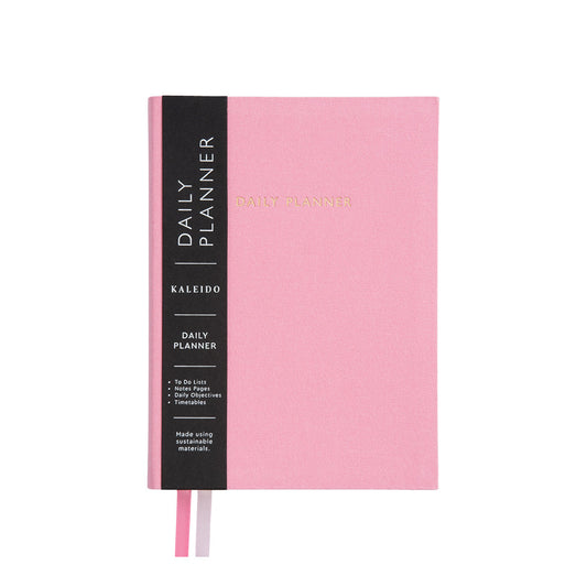 Pink Fabric Daily Planner