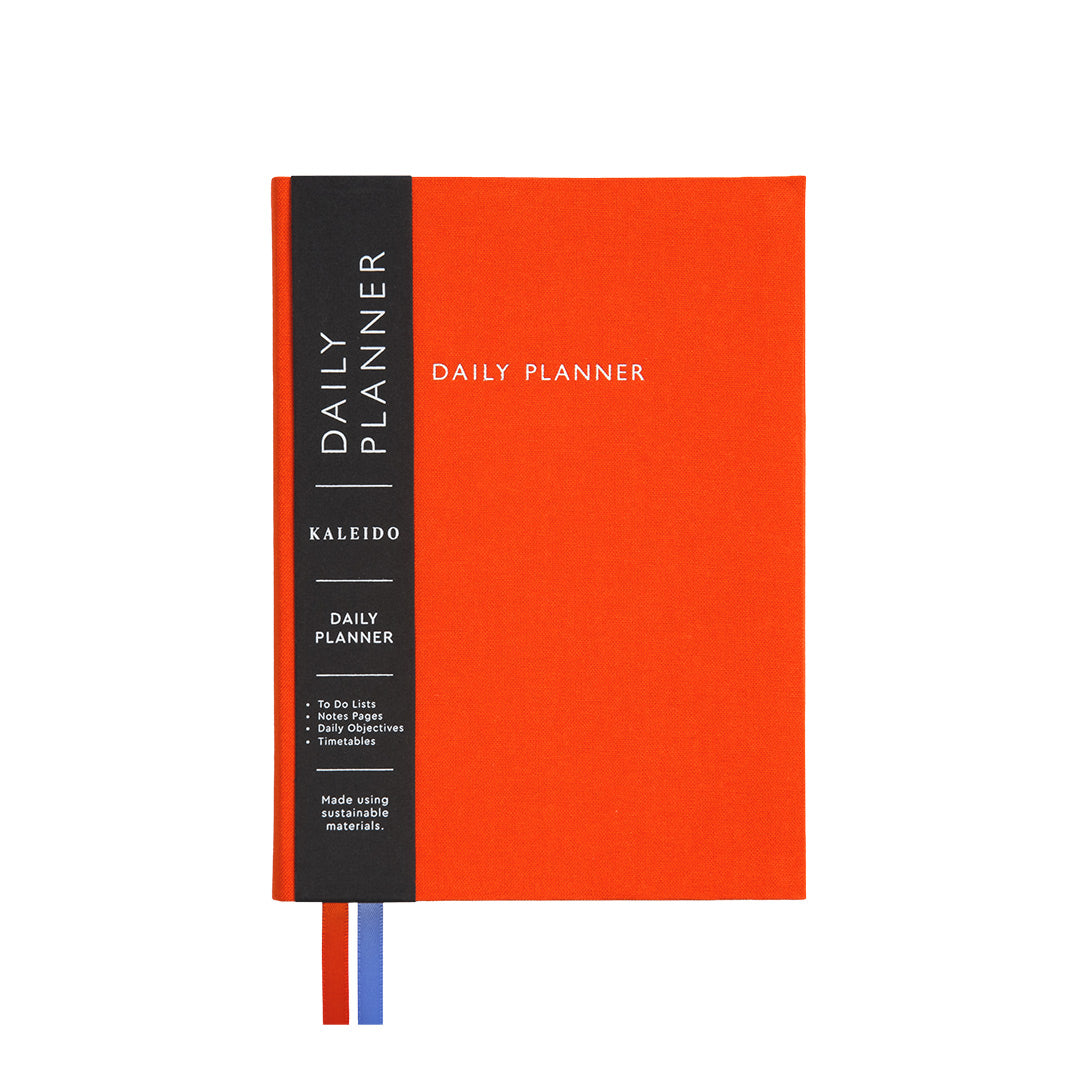 Orange Fabric Daily Planner