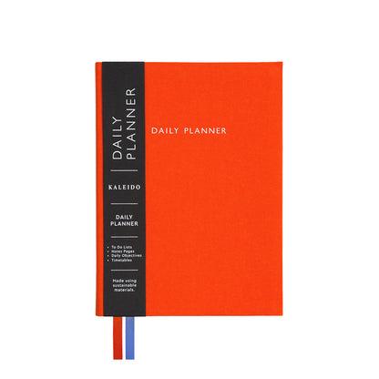Orange Fabric Daily Planner