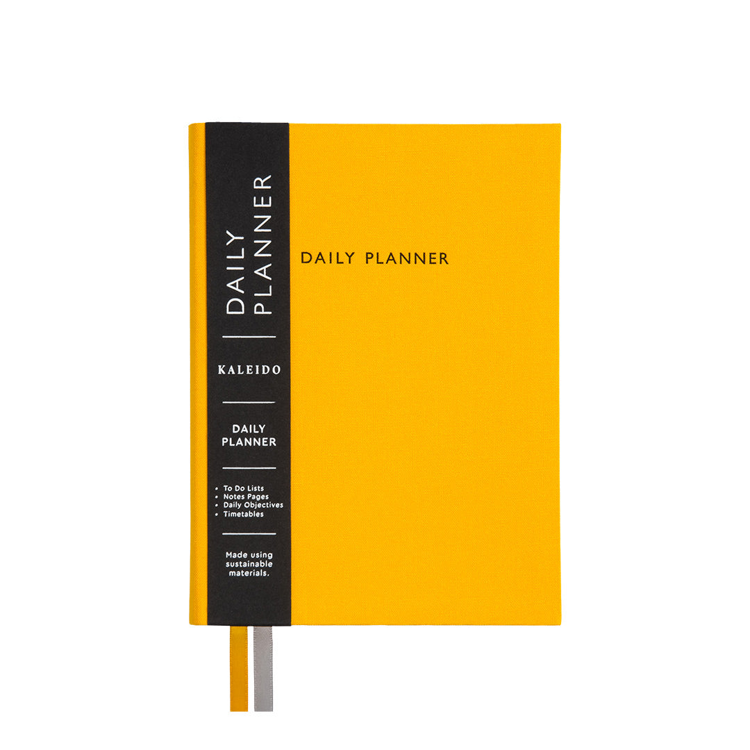 Yellow Fabric Daily Planner