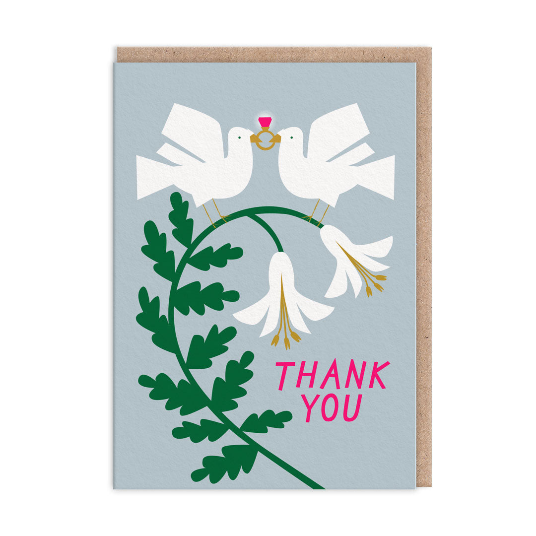 Thank You Doves Greeting Cards (Pack of 6)