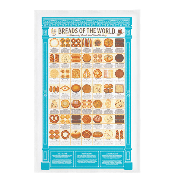 Breads of the World Tea Towel